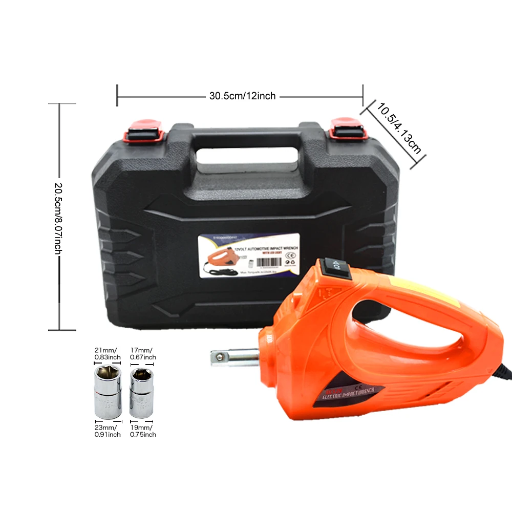 Car Impact Wrench Socket Wrench Cordless Electric 12V  (5)