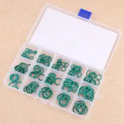 150 шт./комплект зеленый FKM резиновая воздухонепроницаемый уплотнительное кольцо прокладки ассортименте 15 Размеры