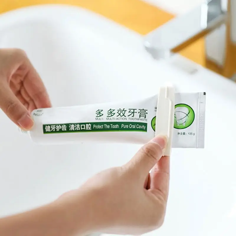 SFVEFVD 3pcs/set Toothpaste Squeezer Toothpaste Tube Pipe Rolling Tools Easy Dispenser Holder Clip Home Bathroom Supplies