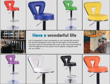 bar stool blue yellow color seat boss factory office computer chair PU leather seat free shipping