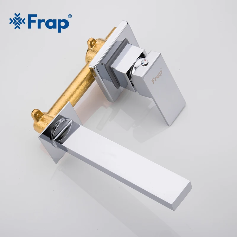 FRAP настенный Серебряный зеркальный кран для раковины, кран для ...