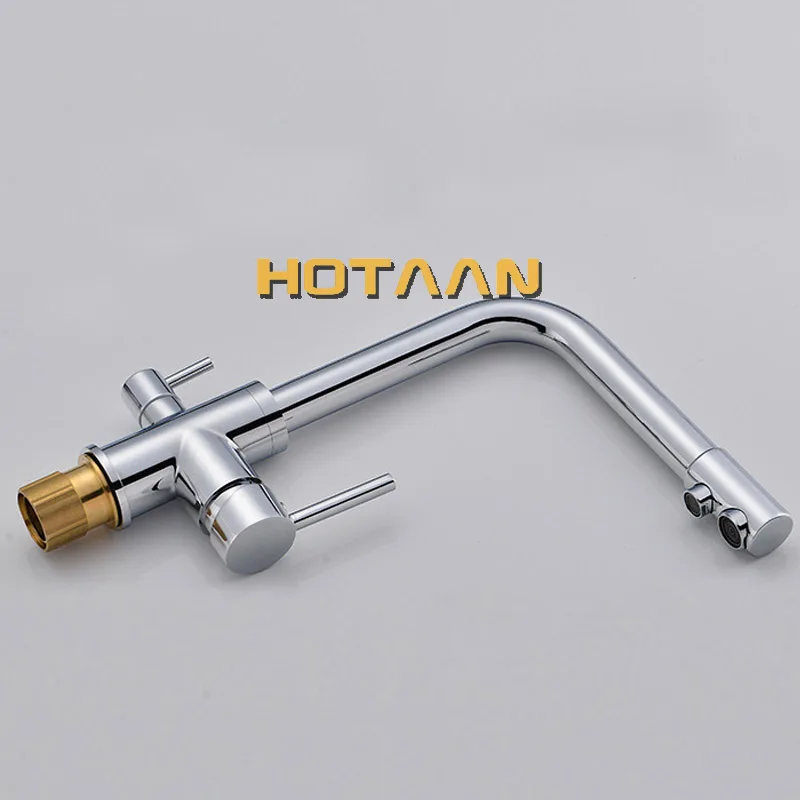  Free shipping Multifunctional New Chrome Pure Water Kitchen Sink Faucet Swivel Spout Mixer Tap With - 32815563992