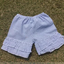 Китайский товар, модные летние дорожные однотонные трикотажные шорты из жатого хлопка, летние штаны, эксклюзивная детская одежда