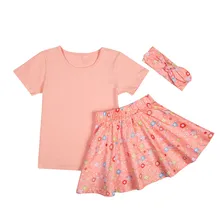 Baby clothing set baby girl clothes set headband tutu skirt 3pcs sports suits newborn kids outfits print princess tutu dress
