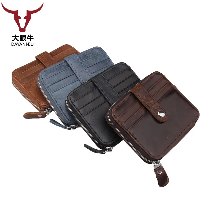 

Vintage Genuine Leather Business Card Holder Women And Men Travel Wallet For Credit Cards Holder (customization available)