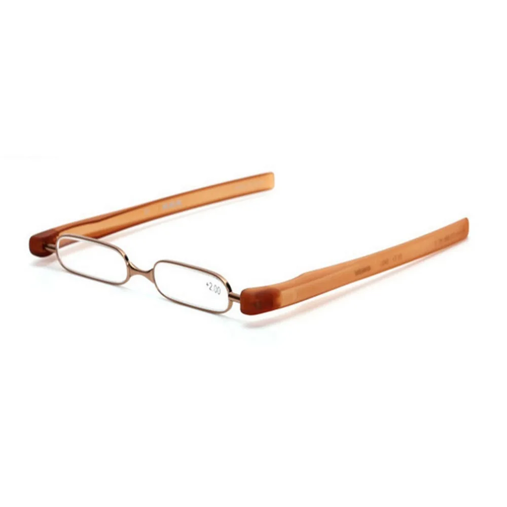

Slim Portable Eyewear 360 Rotating Folding Mini Unisex Reading Glasses +1.0~+3.5