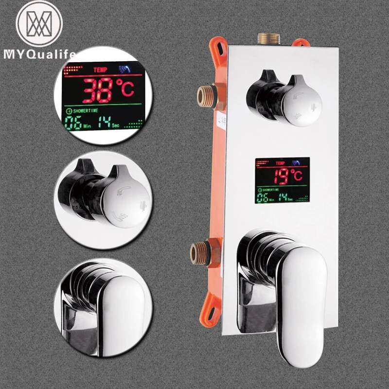 Buy Wall Mounted Digital Shower Mixer Valve Control