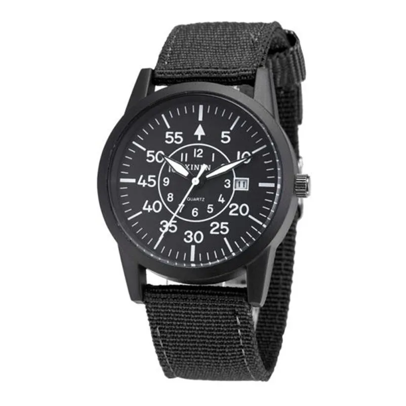 

High Quality Mens Watches Stainless Steel Military Sport Waterproof Date Analog Quartz army Style Wrist Watch Relogio Masculino