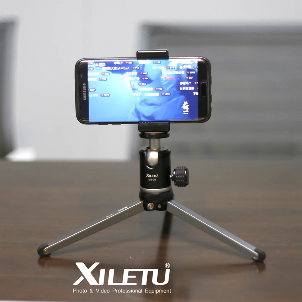 Настольный мини штатив XILETU MT26 + XT15 с подшипником и шариковой головкой|tabletop tripod|tripod