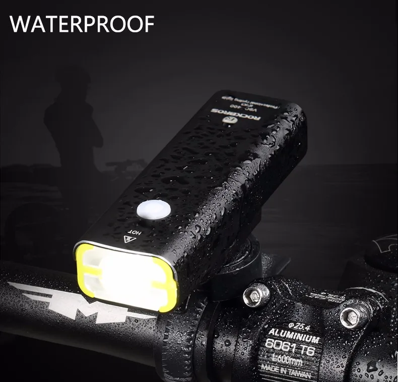 Top Rockbros Bicycle Light Rechargeable Led Bike Light for Night Light Handlebar Headlight Front Bicycle Lamp Bicycle Accessories 35 16