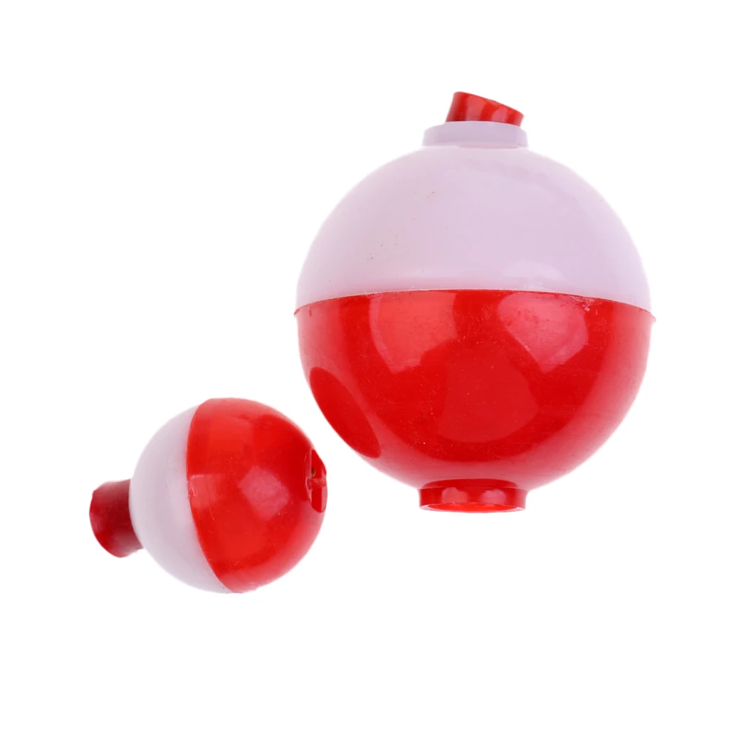Lot 12 Pieces Fishing Floats Snap on Float Bobbers Hard ABS Plastic Push Button Fishing Round Buoy Float Bobber