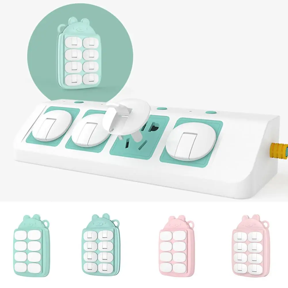 

6/8Pcs Electrical Protective Socket Outlet Plug Cover Baby enfant Kids Safety Protector for home Decor Children safety baby care