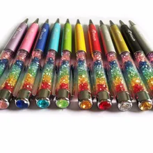 Уникальный логотип ручки свадебные приглашения радуги бриллианты ручка приятный подарок для гостей на заказ с вашими именами/слова /Письма