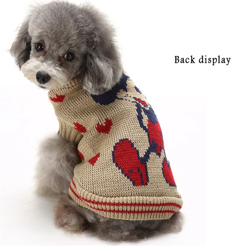 Coolpaw зимний свитер для собаки, для питомца одежда милые с рисунком животного; Стиль разных размеров для собак и кошек пальто