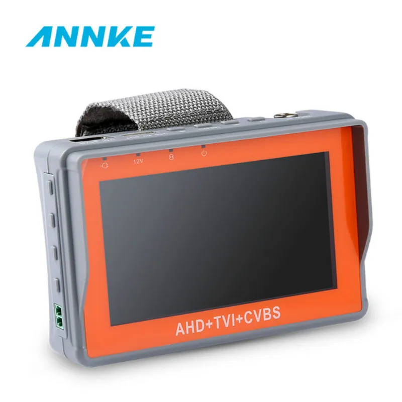 

ANNKE 4.3inch HD AHD TVI Anlalog CVBS CCTV Tester Monitor 1080P Analog Camera PTZ UTP Cable Tester DC12V1A Output
