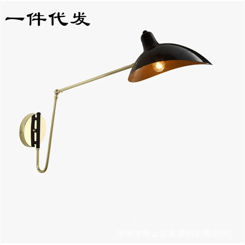 Post modern personality gold ball pulley wall lamp restaurant bar living room bedroom wall lamp