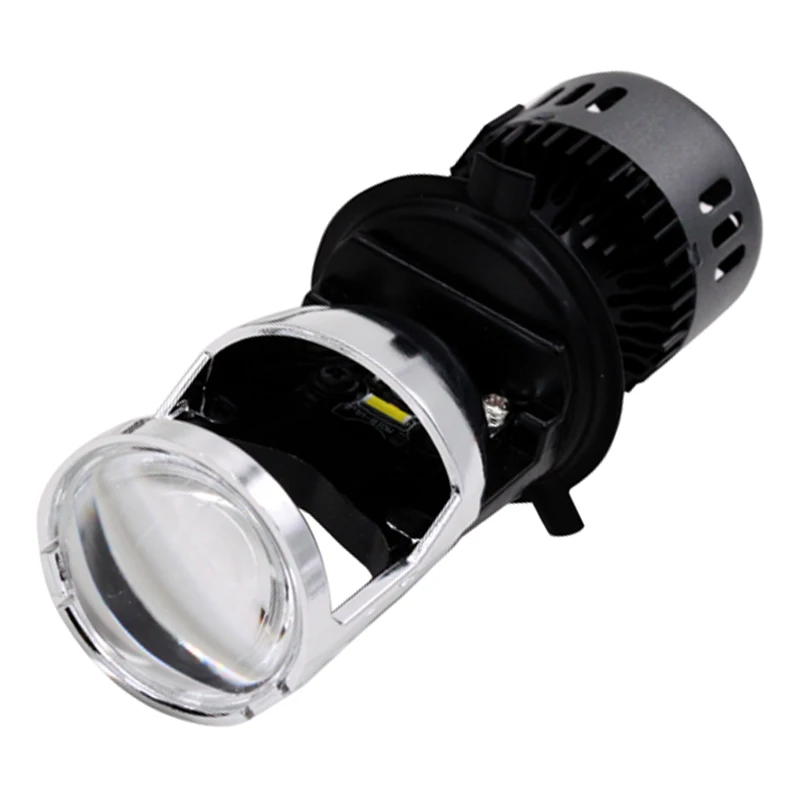 

HAUSNN Motorcycles LED Headlight H4 High Low Beam with Lens Fan Cooling Pure White Color 3600LM 12-24V 36W Moto Lamps