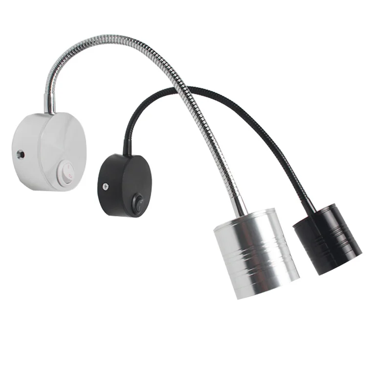 LED table desk lamp EU US Plug with Clip 3W 5W Flexible LED Reading lights Book Lamp 360 degree adjustment AC85-265V 5