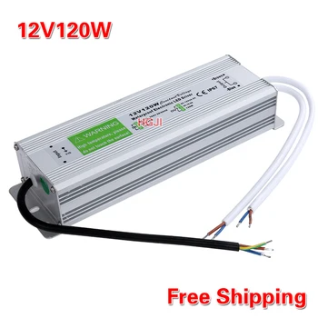 

DC12V120W 10A Waterproof IP67 Electronic LED Driver outdoor use power supply 12V120W led strip transformers Free shipping