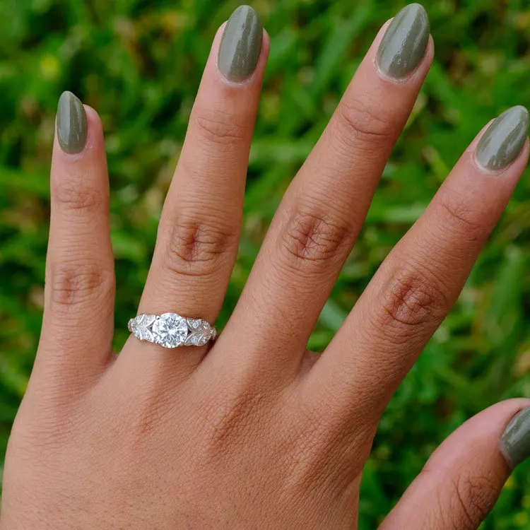 .Personalized indian jewelry 1.5 ct ture sterling ring 925 shine clear big crystal rings jwelry for women.