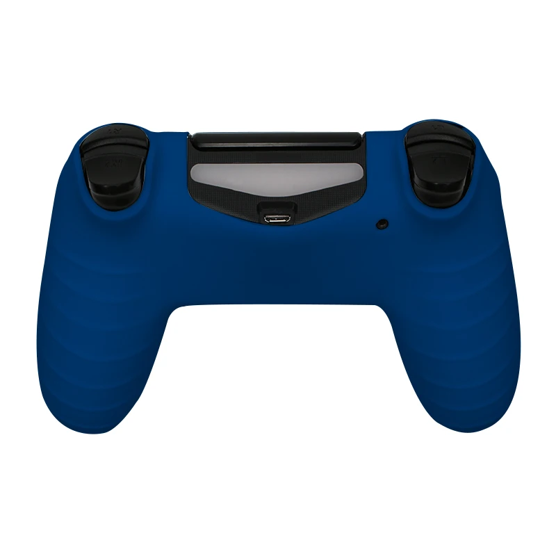 Soft Silicone Gel Rubber Skin Cover For SONY Playstation 4 Controller Silicone Analog For PS4 Pro Gamepad LED Light Bar Sticker