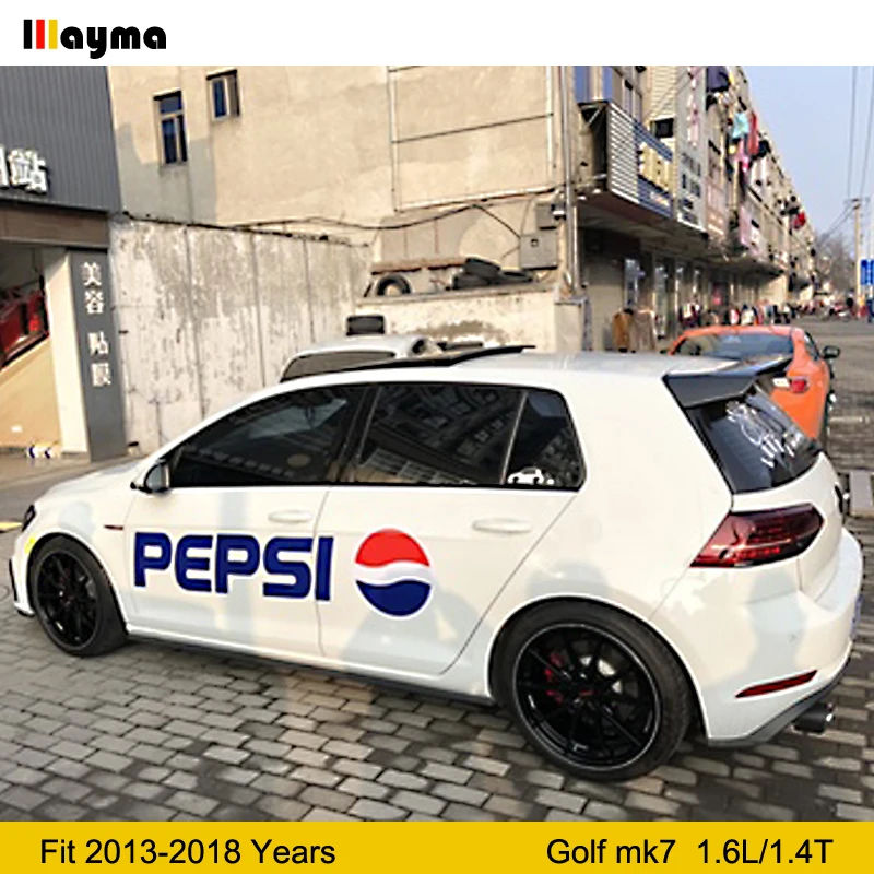 Стильный спойлер на крышу из углеродного волокна для Golf VII standard edition 1.6L 1,4 T Mk7 задний спойлер на багажник 2013- года