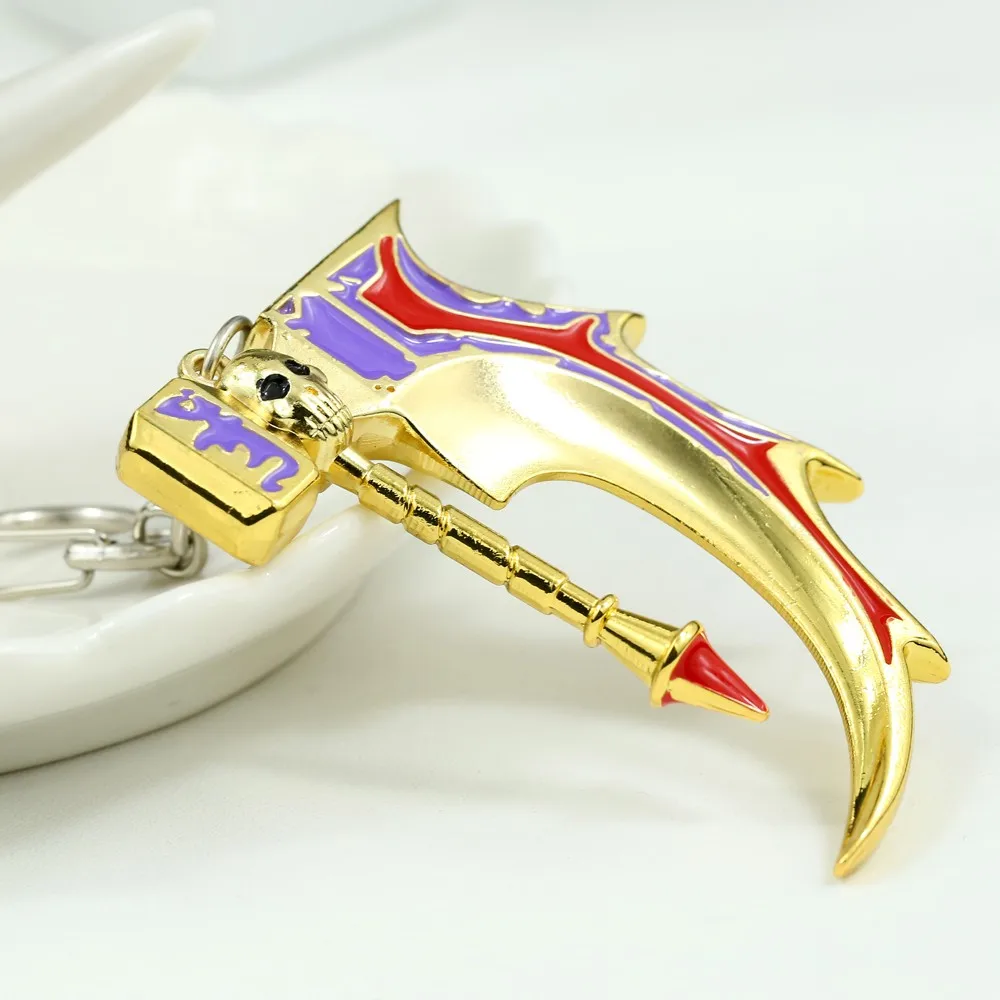 MS-JEWELS-Game-Gifts-Jewelry-Dota-2-Cranium-Basher-Hammer-Keychain-Metal-Key-Rings-Chaveiro-Key (2)