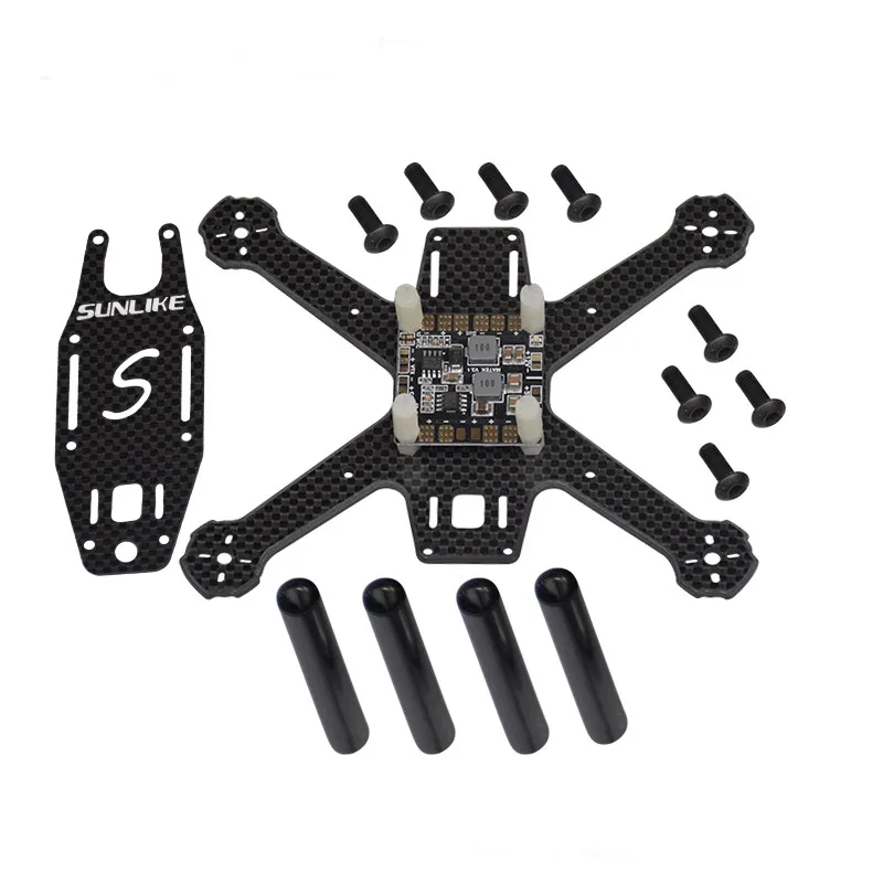 S150A Mini 150mm Frame Kit Super Light 4MM 3K Pure Carbon Fiber DIY Racer Quadcopter with