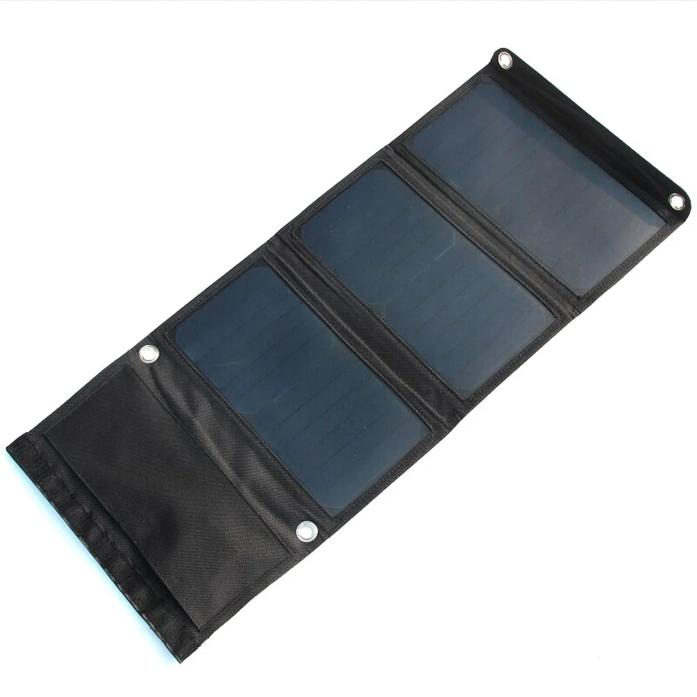 

High Quality 5V 21W Solar Panel Charger Dual USB+DC Output Foldable Portable Solar Charger for Iphone Samsung Power Bank