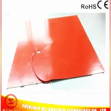 1100*1100*1,5 мм 3d принтер с подогревом кровать силиконовый резиновый нагреватель 110 в 1200 Вт K Тип термопары на pad(провод 1000 мм) 1000 мм свинцовый провод