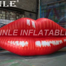 Модный Дизайн День Святого Валентина Светодиодный Надувной Красный губы на заказ надувные губы модель для вечерние/Клубные/ночные бар/украшение для паба