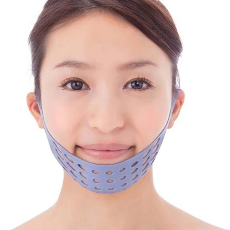 Silicone Face Shaping Belt font b Health b font Care Face Mask Facial Slimming Bandage Burning