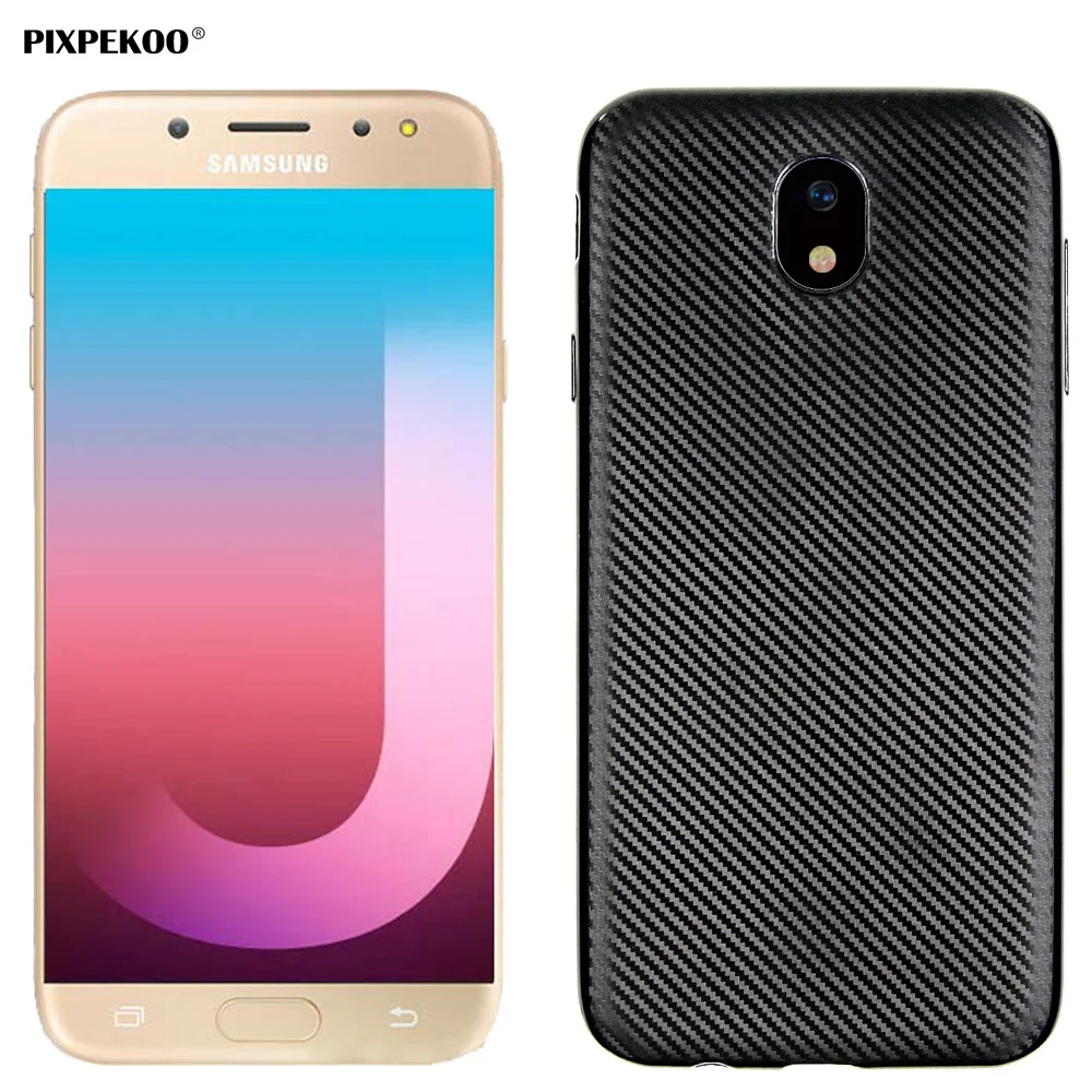 For Samsung Galaxy J7 J5 J3 2017 EU Version J730 J530 J330 Case Slim Ultra Thin Carbon Fiber Soft TPU Bumper Phone Cover Shell |