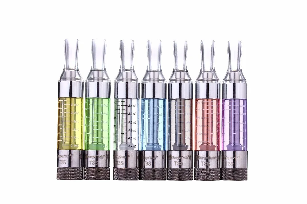 

5pcs/lot 2.5ml Original Kanger T3S atomizer T3S vaporizer changeable coil clearomizer for e cigarette eGo 510 series
