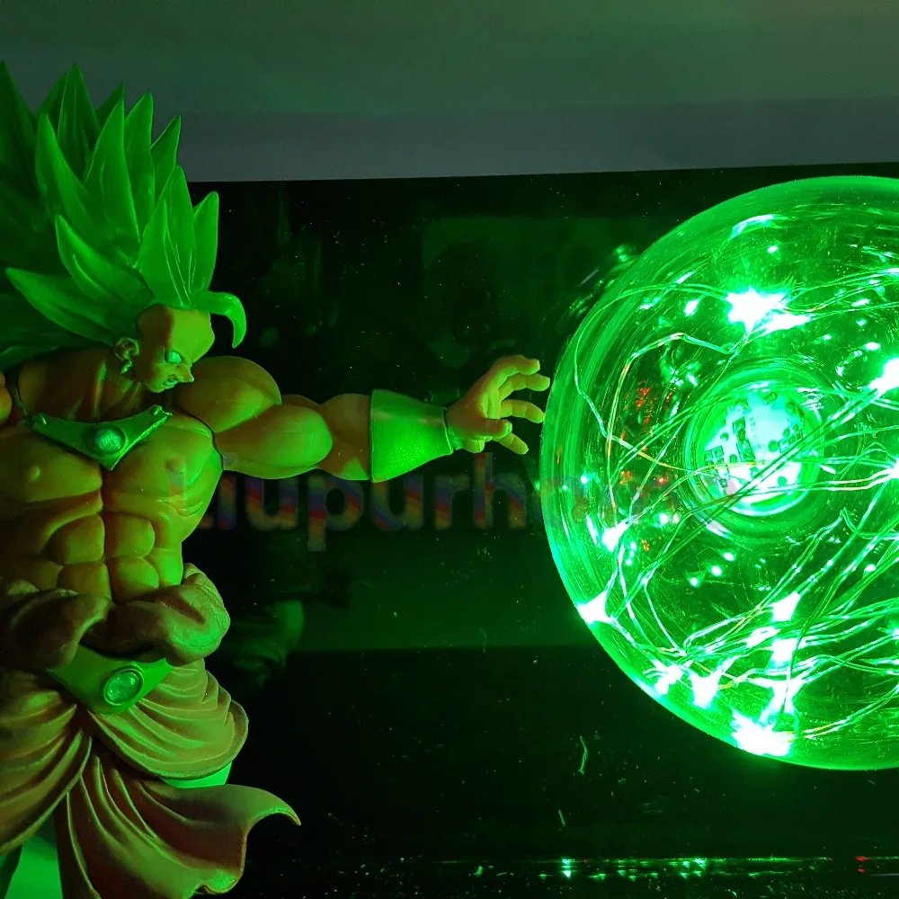 Dragon Ball Z Сон Гоку против броли Led сцена аниме Dragon Ball Супер настольная лампа игрушка фигурки DBZ lampara led ночное освещение