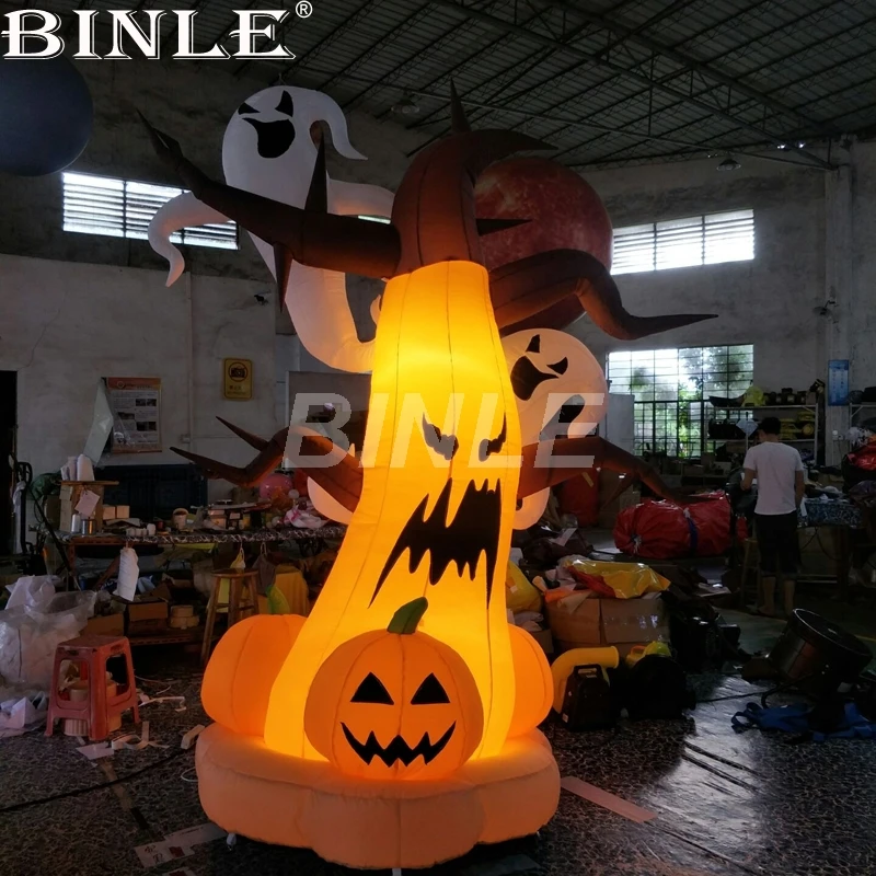 300cm 10fth Giant Led Lighting Yard Event Inflatable Dead Tree