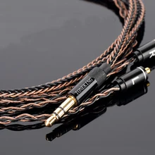 Высокое качество обновленный 8 ядер 6N медь серебро смешанный MMCX гарнитура линия 3,5 мм 4,4 мм разъем кабель Шнур для Shure SD6 DAP sony NW-WM1Z