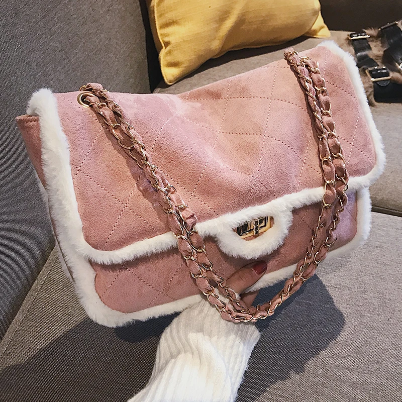 

Women's Designer Handbag 2018 Fashion New Quality Matte PU Leather Large Handbags Chain Shoulder Bags Big Female Messenger bag