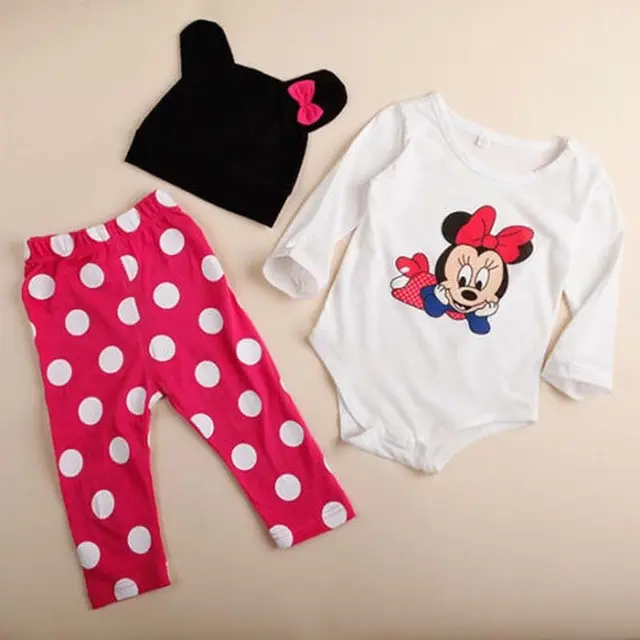 2015 New Fashion Baby Boy Clothing Set (Romper+Hat+Pants) Infant Newborn Baby Girls Clothes Suit Roupas De Bebe Jumpsuit - Image 5