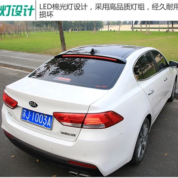 

Osmrk ABS tail wing roof visor rear spoiler for kia K4 optima 2014-2018 with additional brake light