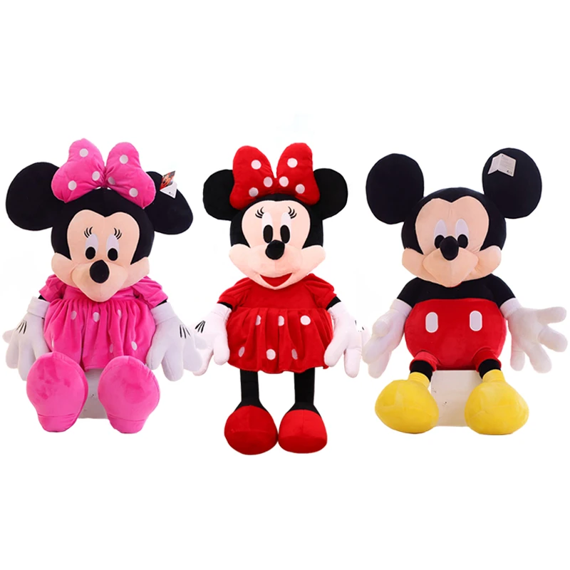 1 pc 50 cm classique Mickey et Minnie souris peluche peluche douce dessin animé Animal poupée pour enfants cadeau de noël cadeau
