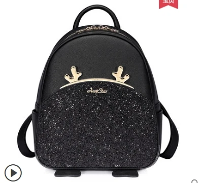 Osn171582 rosa Weibliche Rucksack weiß Geweih Studenten Koreanische Pailletten Allgleiches Flut Kakifarbiges Prinzessin Juststar College dunkles Tasche Lolita Schwarzes Süße qqYwOZ