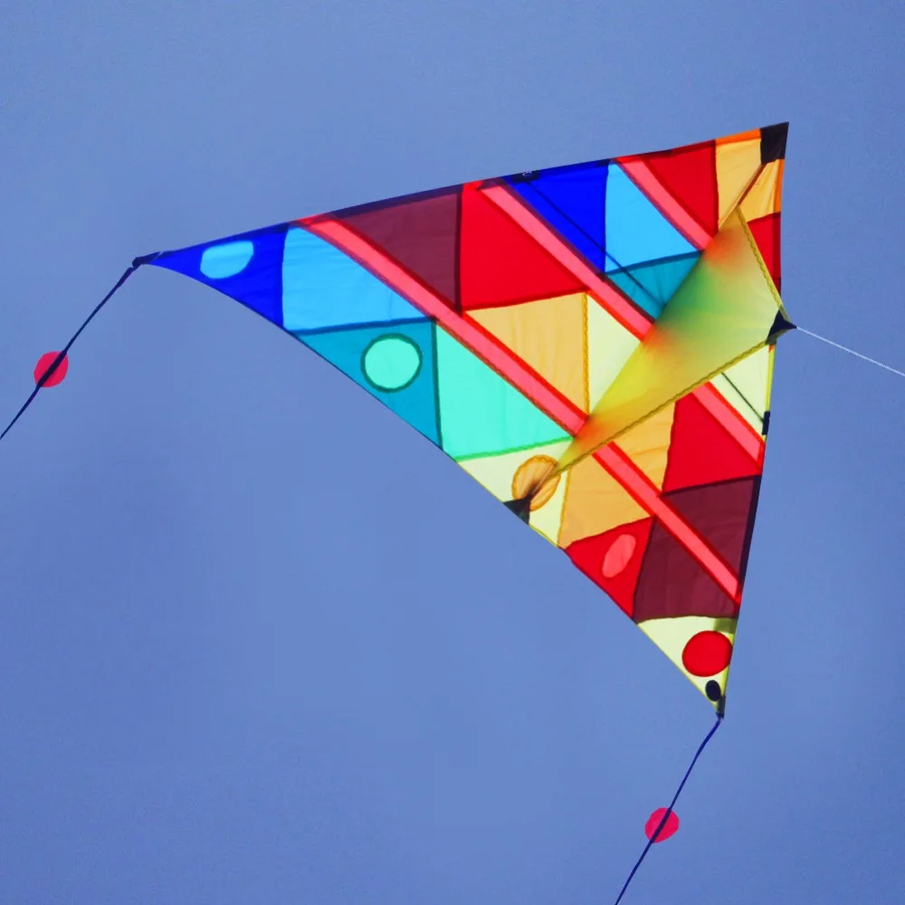 1.5m Big Kite Flying Outdoor Toys Rainbow Delta Kite Single Line With