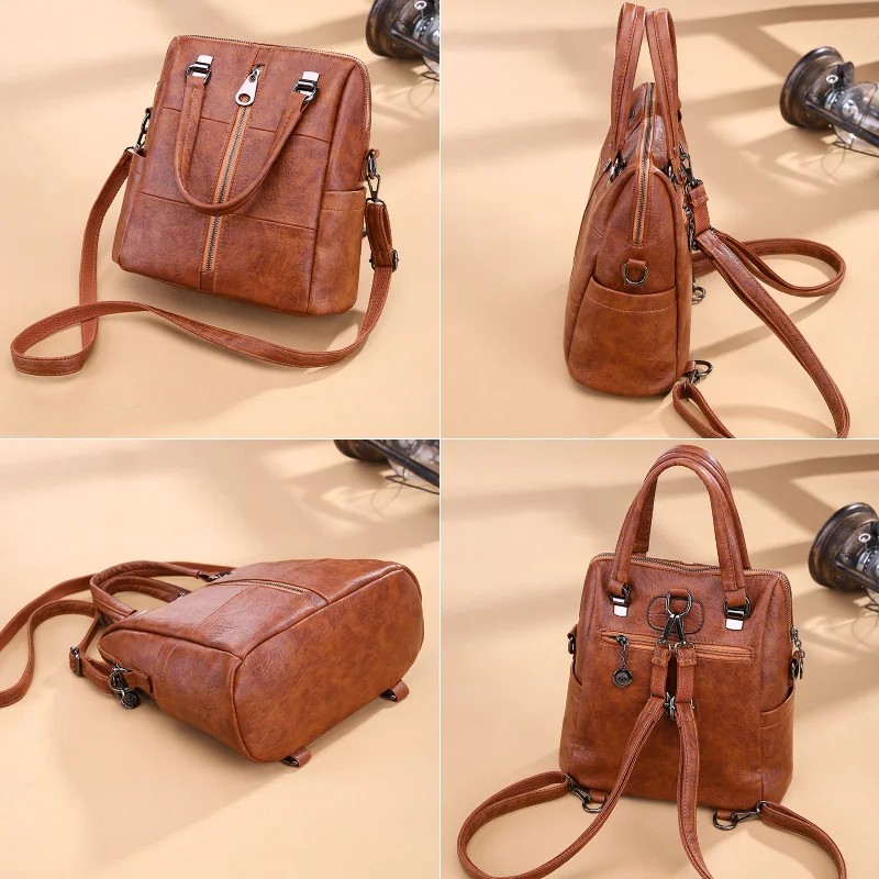 2019 حقائب النساء خمر الإناث حقائب كتف لينة الجلود السيدات حقيبة السفر ذهابا حزمة الحقائب المدرسية للفتيات Mochilas 2019 حقائب النساء خمر الإناث حقائب كتف لينة الجلود السيدات حقيبة السفر ذهابا حزمة الحقائب المدرسية للفتيات Mochilas