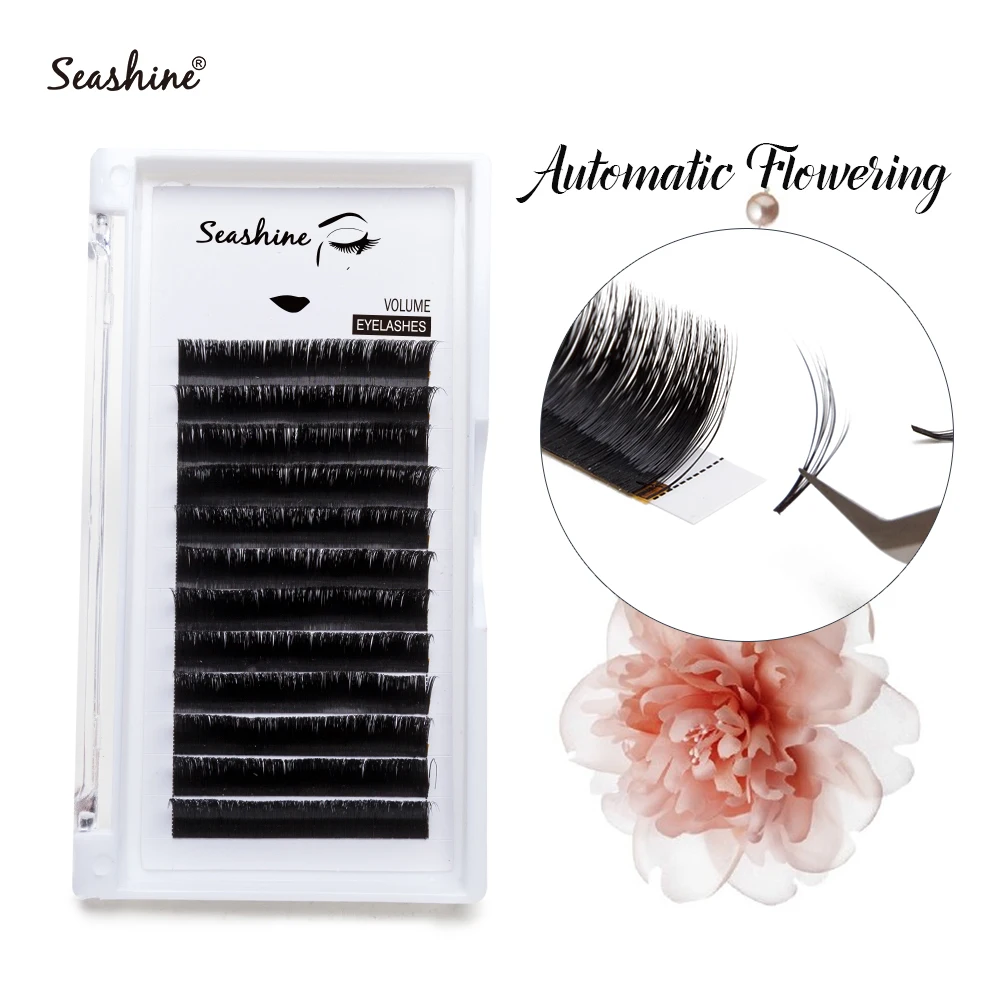 

Seashine Bloom Eyelash Automatic Flowering Lash Easy Fan Lash Extension Self-making Fans Bloom Faux Mink Eyelash Extension Cilia