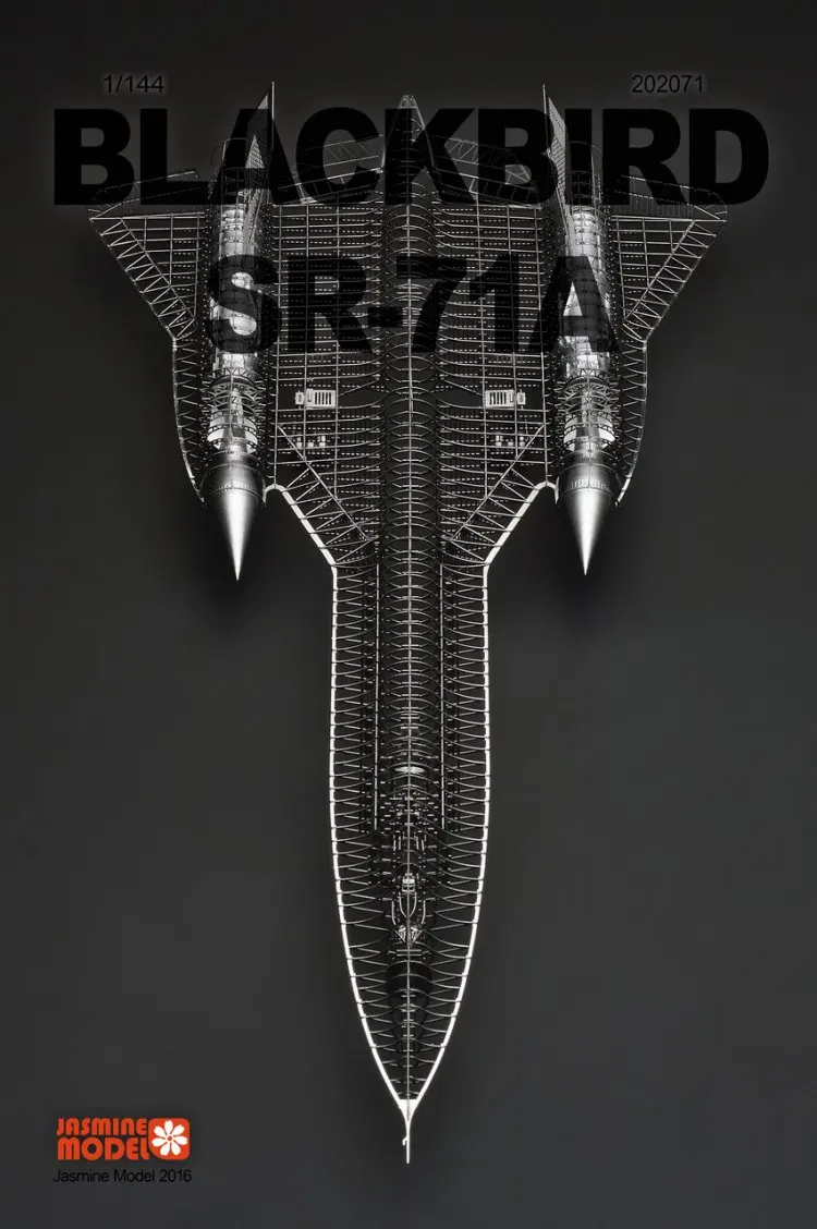 ММЗ модель Жасмин 3D металлическая головоломка 1/144 SR-71A черная птица полная ПЭ Модель Сборка Металлическая Модель Набор DIY 3D лазерная резка модель головоломка