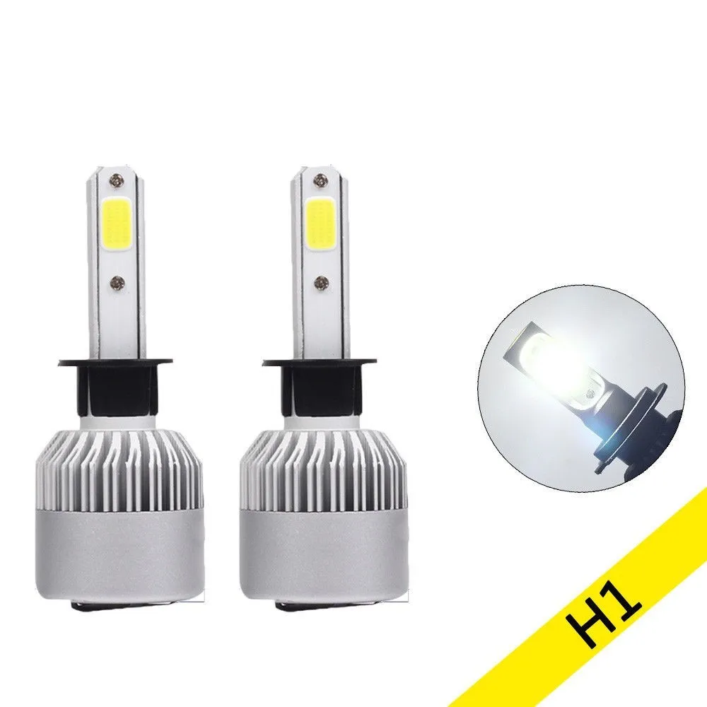 2Pcs S2 COB H1 LED Headlight 72W 8000LM All In One Car Headlights Bulb Headlamp Fog Light 12V Auto Replacement Parts 6500K | Автомобили и