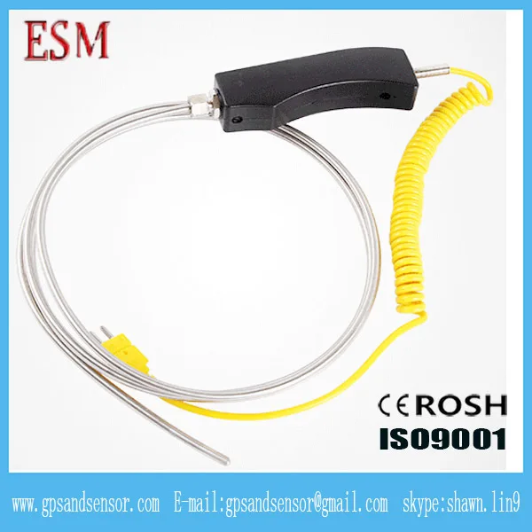 Fine Sheathed Hand-held Thermocouple K type Handle Material Bakelite Probe diameter 5mm Length 2000mm | Электронные компоненты