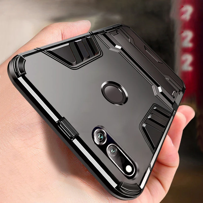 

case For Huawei Honor V20 Case TPU+PC Hard Plastic with Stand Dual Hybrid Cover For Huawei Mate 20 Mate 20 Lite Y9 2019 P10 Lite