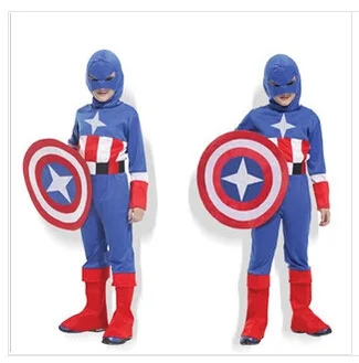 

Unisex Christmas Party Clothes Accessories Stage Performance Clothing U.S.A Captain Comic Game Dress Up Avenger Alliance Both